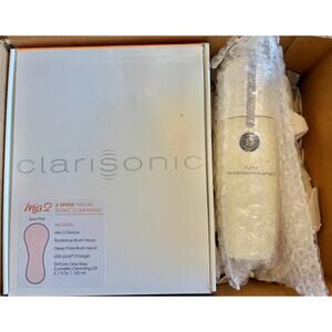 NIB Clarisonic Mia 2 Sonic Facial Cleansing Brush System, Pink Retails for $96